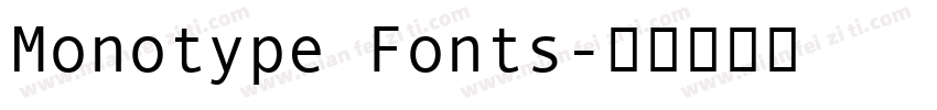Monotype Fonts字体转换